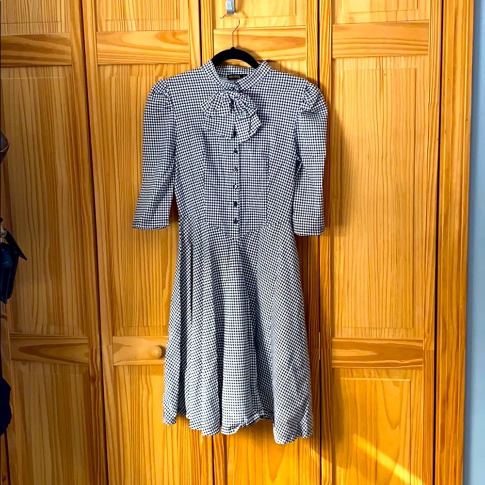 Miusol Black & white checkers medium dress